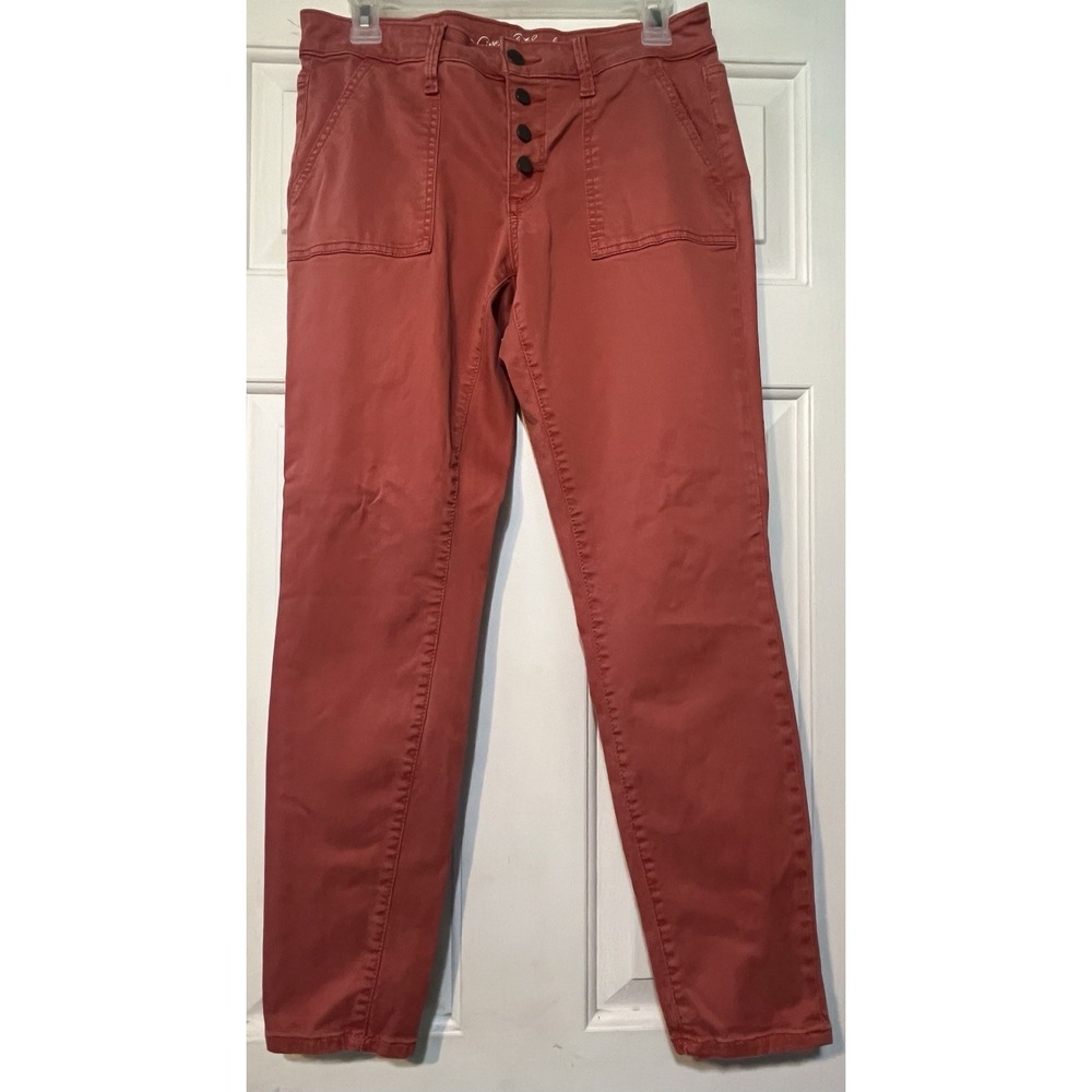 Women's Universal Threads 6/28 Regular Button Button Fly  Red‎ Pants Jeans